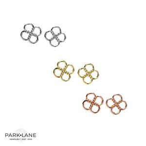 Park Lane Silver Clover Studs- New